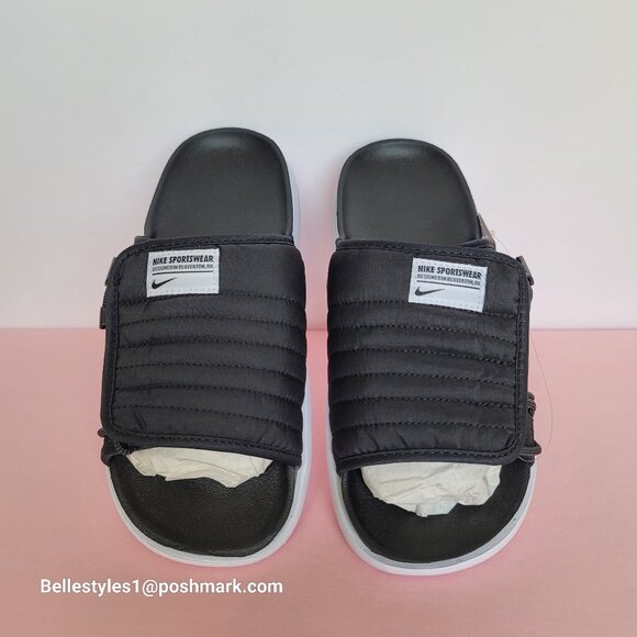NIKE Asuna 2 Sporty Quilted Slide Sandals- Black/White color- Women’s Size: 9 ⭐ - Picture 7 of 16